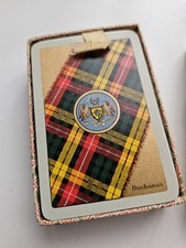 Buchanan Family Crest Tartan Playing Cards Full Pack Waddingtons Leeds Scottish
