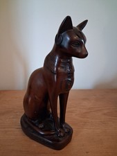 Vintage Resin Egyptian Style Cat / Bastet Goddess Figure Ornament