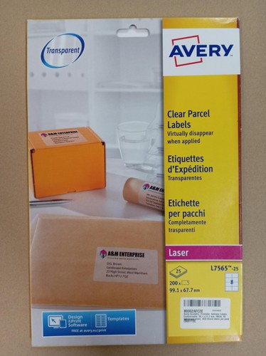 Avery clear parcel - clear,