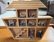 Vintage Wooden Noah's Ark with