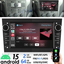 64GB CarPlay Android15 Car Stereo For Vauxhall Corsa D Astra H Zafira GPS Radio