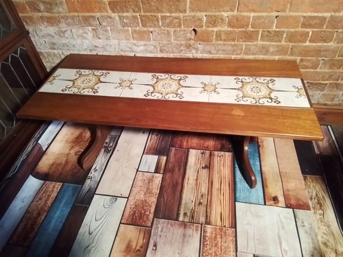 Vintage plan coffee table - plan,