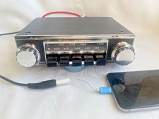 Vintage Upgraded Radiomobile 1080 Deluxe Classic Car  Radio + iPhone/mp3 lead