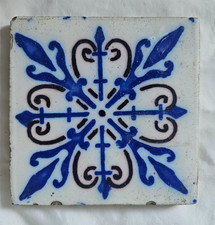 FRENCH 11CM ANTIQUE DELFT TILE