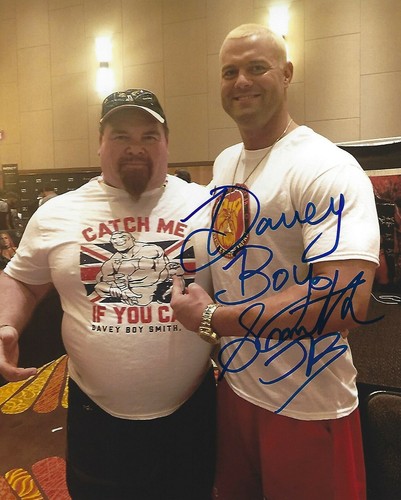 Davey boy smith signed - signed, 8x10