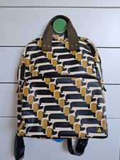 Orla Kiely Laptop Backpack in Dachsund Print 
