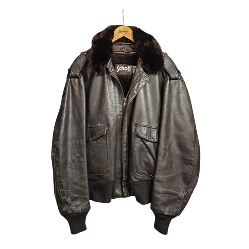 Schott mens leather jacket - leather,