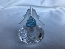SWAROVSKI CRYSTAL FLACON DOLPHIN Perfume bottle no box excellent condition 26589