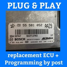 PLUG & PLAY VAUXHALL ASTRA ECU 0281018082 55581052 AAZ9 + PROGRAMMING BY POST