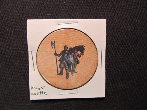 Knight wooden nickel token - knight,