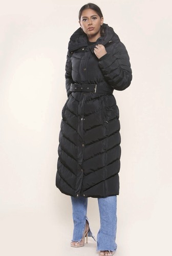 Womens long padded - padded, faux