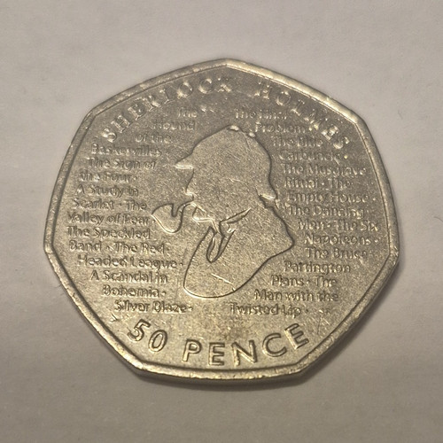2019 sherlock holmes - 2019, 50p