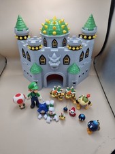 Nintendo Super Mario Bowser's Castle Playset With Figures & Accessories See Pics