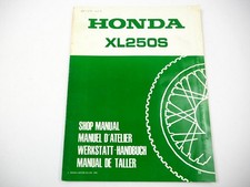 Honda XL250S Workshop Manual