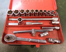 Vintage Snap-On 1/4" Metric Socket Set Mixed USA Canada Mex Par-X TMM TM SAE