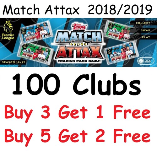 Match attax 2018 100 clubs - 2018/19,