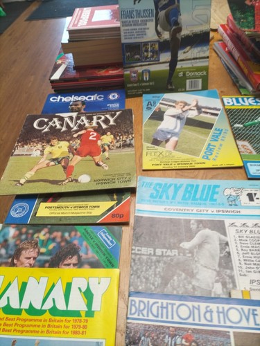 Ipswich away programmes - ipswich,