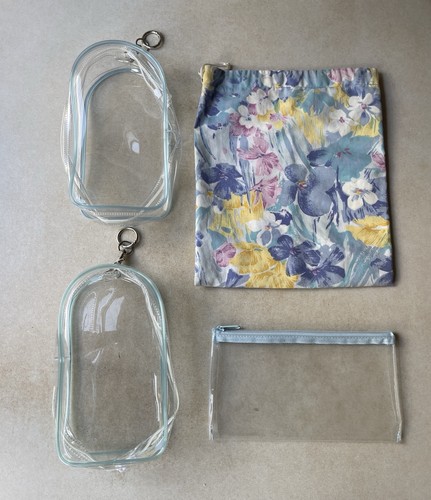 Vintage travel cosmetic bag - cosmetic,