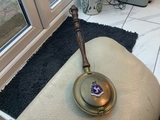 Miniature Brass Bed Warming Pan Isle of Man souvenir.