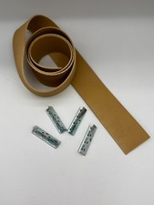 Pirelli Rubber Upholstery Webbing 2" x 45" 2mm Thick & 4 clips for MCM furniture