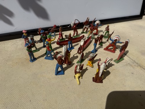 Metal cowboys and indians - and,