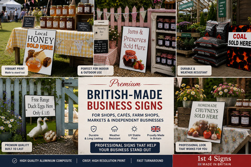 Business signs aluminium - business,