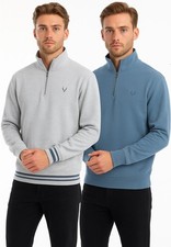 Mens Half Zip Brushed Fleece