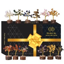12pc mini crystal tree set - set, –