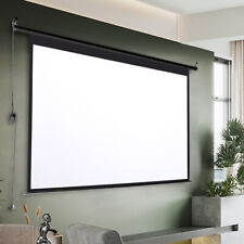 Electric Motorised Projector Screen 72/84/92/100/120in Wall Mounted Home Cinema