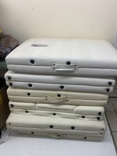 Portable Foldable Massage Bed Table Adjustable Height .Rips /Slight Marks