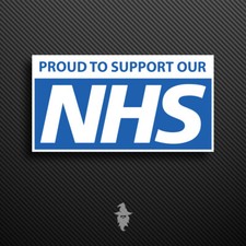 Proud to Support NHS Sticker | Window | Key Worker