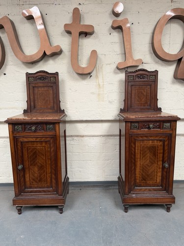 Pair antique victorian walnut - victorian,