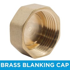 Brass Blanking End Cap Female Stop End Screw On Many Sizes From 1/8" - 2" BSP
