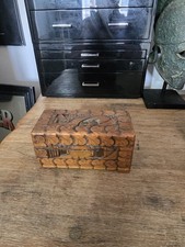 Vintage Carved Wooden Box