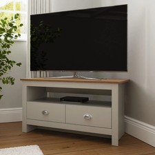Grey corner stand drawer - tv,