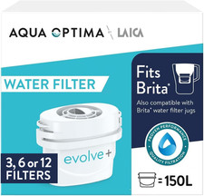 Water Filter Cartridge Limescale 3 6 12 Aqua Optima by LAICA Evolve+ Fits Brita*