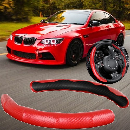 Carbon look red steering - look,