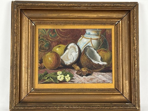 Vintage oil still life - vintage,