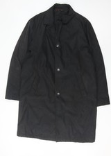 Ciro Citterio Men's Black Medium Overcoat