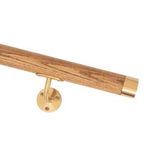 Handrail | Brushed Brass & Oak