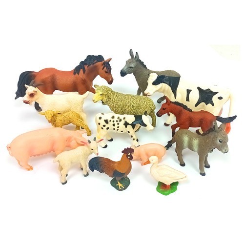 Piece farm animal figures - piece,