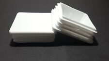 Square White Plastic insert Blanking End Caps Tube Pipe