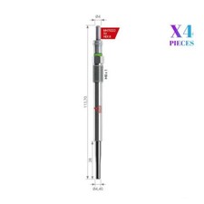 4X Glow Plugs Fits Citroen