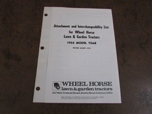 Wheel horse mower 1966 tractor - horse,