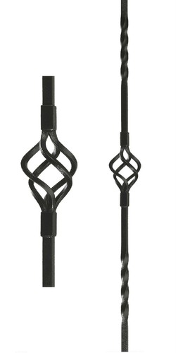 New 85cm black metal stair - 85cm,