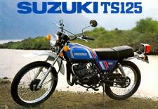 Suzuki TS125 Trials Motorcycle Bike Poster Print