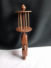Antique Wooden Sewing Clamp Thread Winder