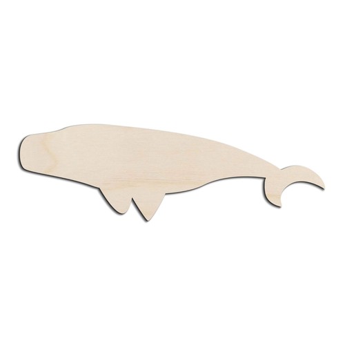 Beluga whale laser cut - whale, out
