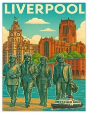 Liverpool magnet 139x107mm - liverpool, |