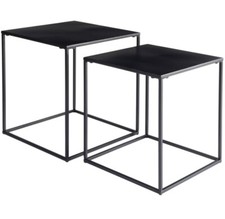 Black Metal Table Set of 2
